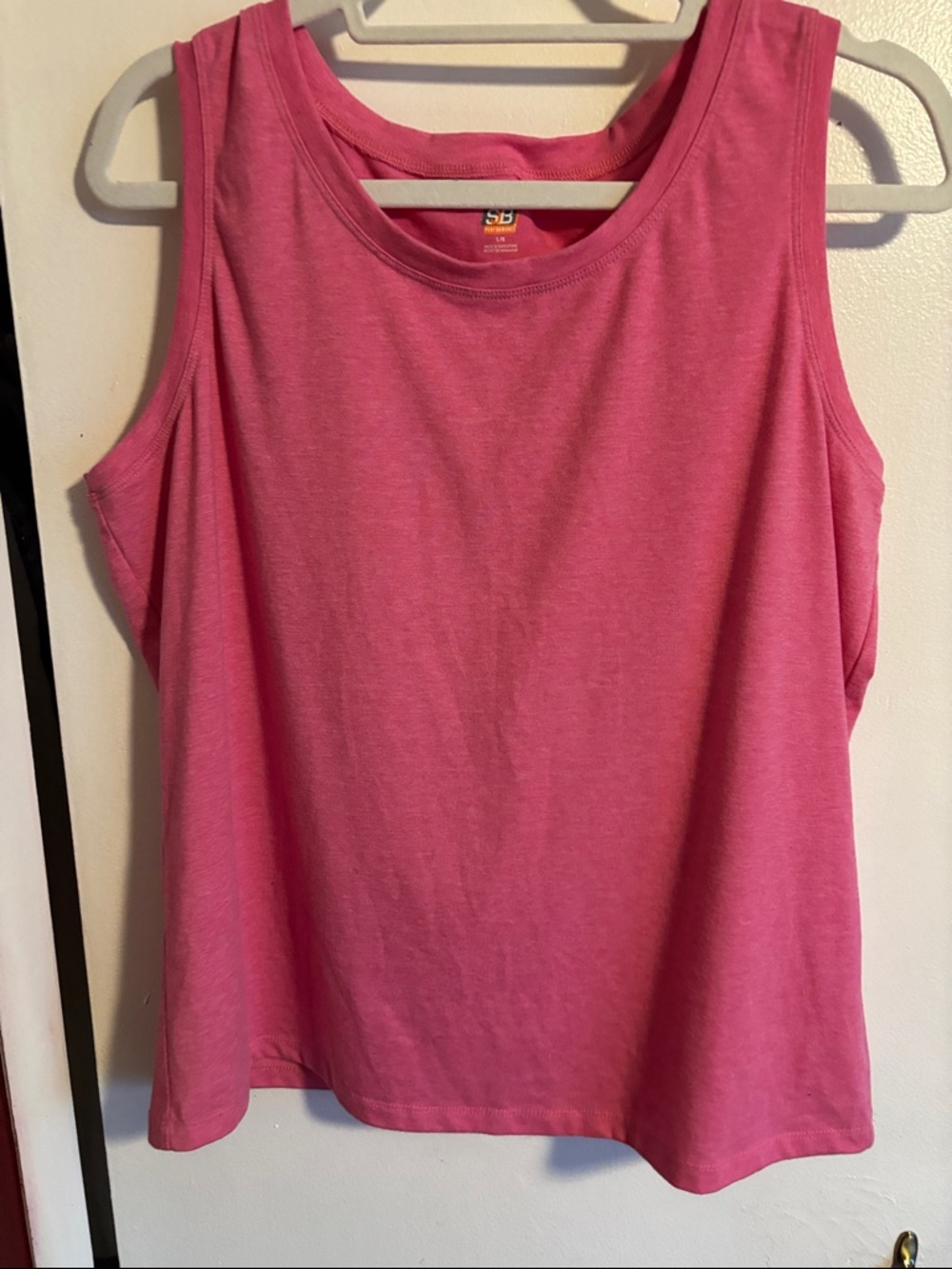 Lightweight Pink Scoop-Neck Tank Top